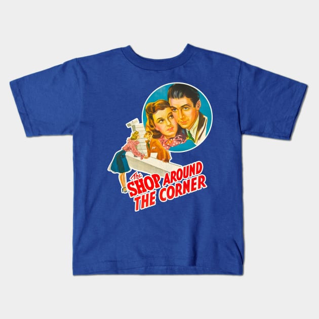 The Shop Around the Corner Kids T-Shirt by darklordpug